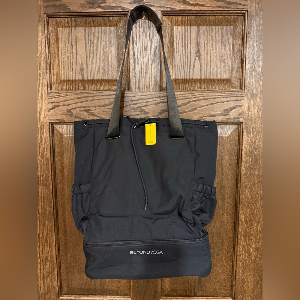 NWT Beyond Yoga Black Convertible Tote/Backpack